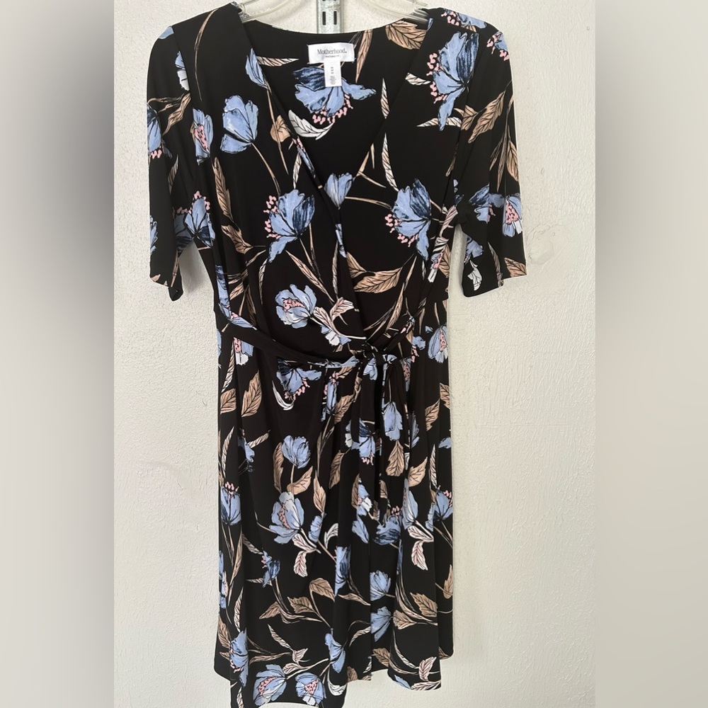 Motherhood Maternity Floral Print Dress- Medium
